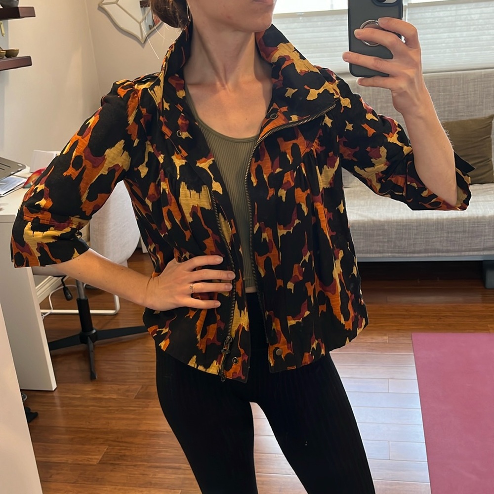 Funky Printed 3/4 Sleeve Jacket